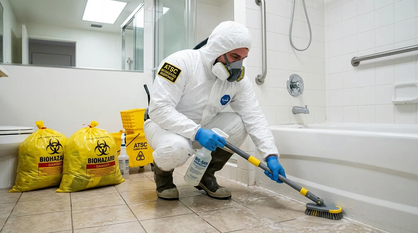 Decontamination equipment deployed for Blood Cleanup in Charlestown